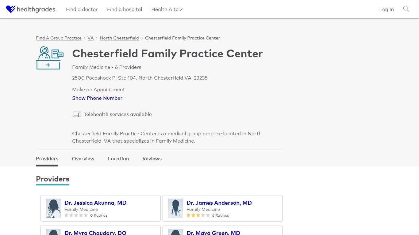Chesterfield Family Practice Center, North Chesterfield, VA
