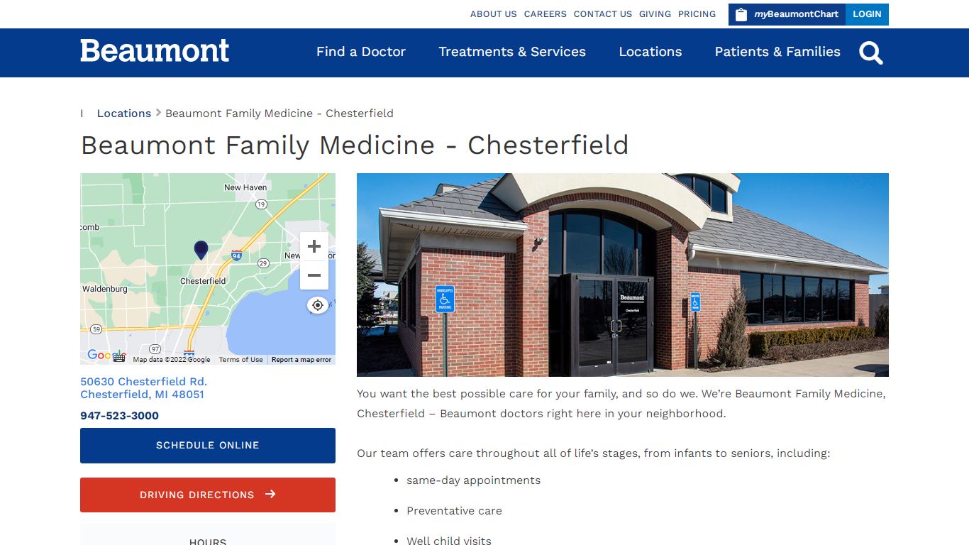 Beaumont Family Medicine - Chesterfield | Beaumont Health